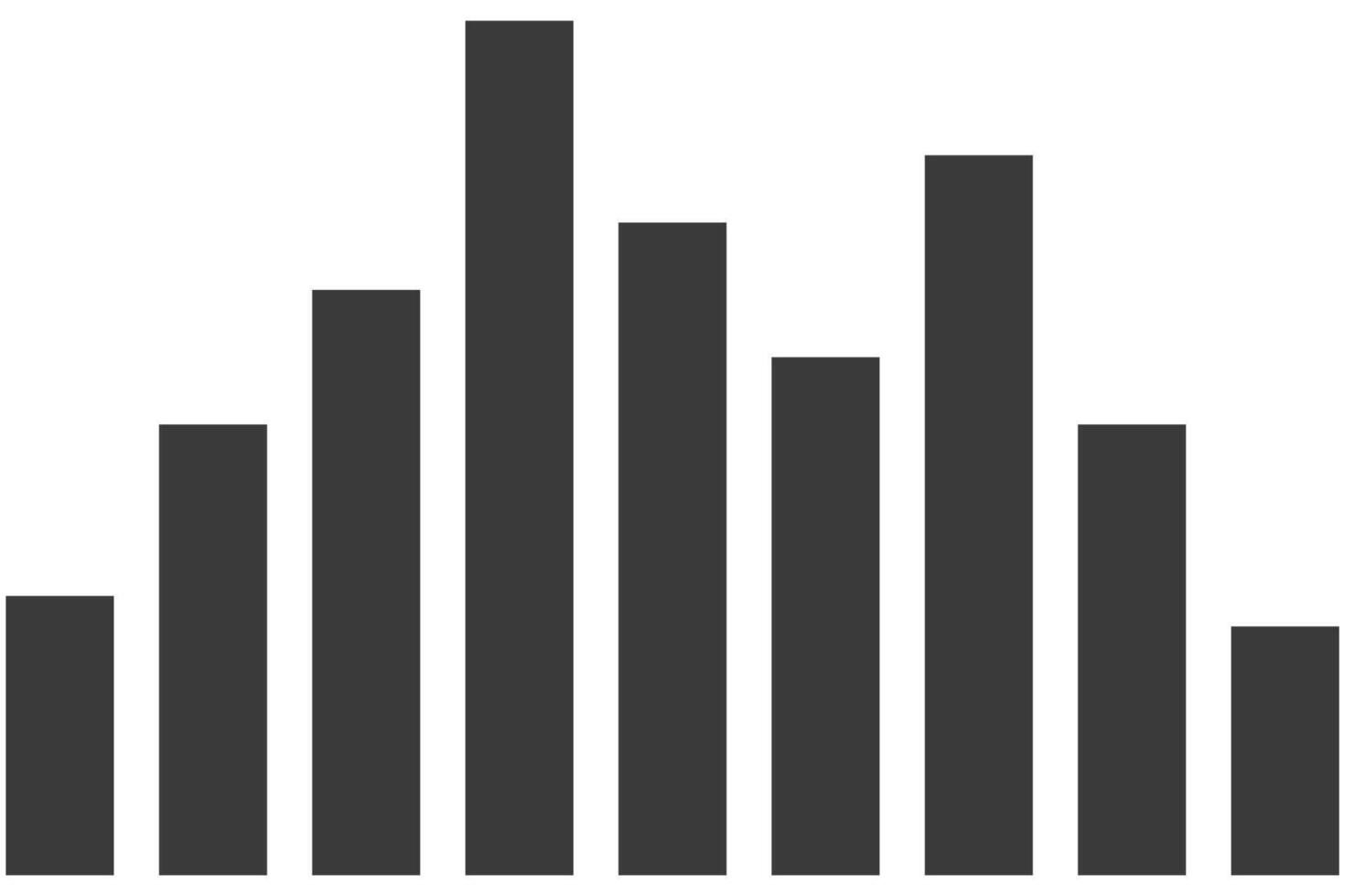 Sound wave flat illustration isolated on white background. vector