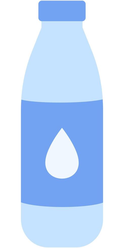 Water bottle flat icon isolated on a white background. vector