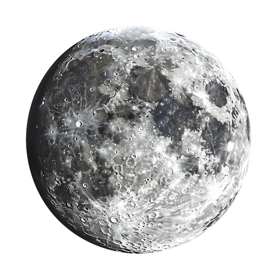 High Resolution Isolated Moon Cut Outs for Any Design Need png