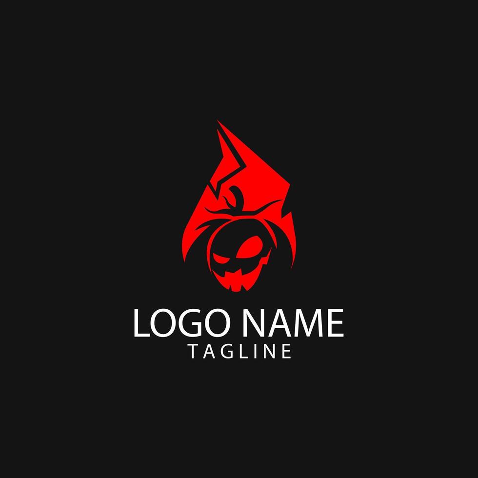 Monster tomatoes logo design vector