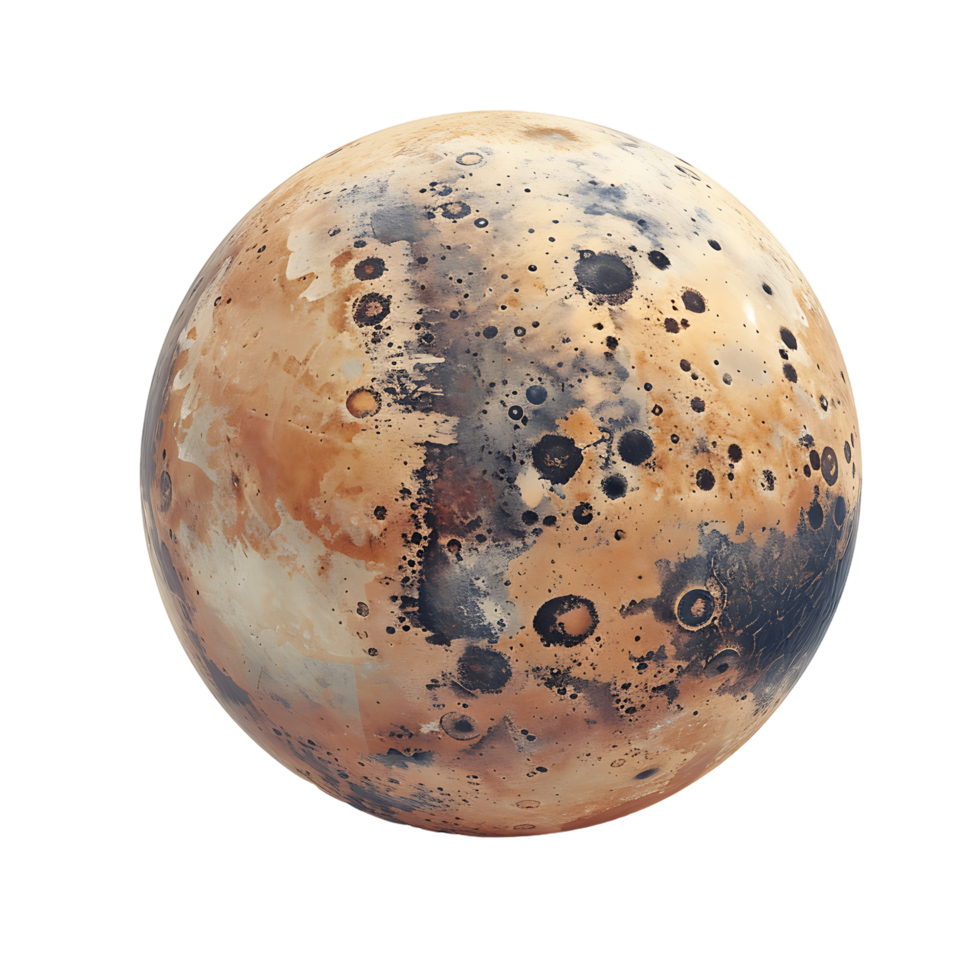 Pluto Globe Isolated on Clear Background png