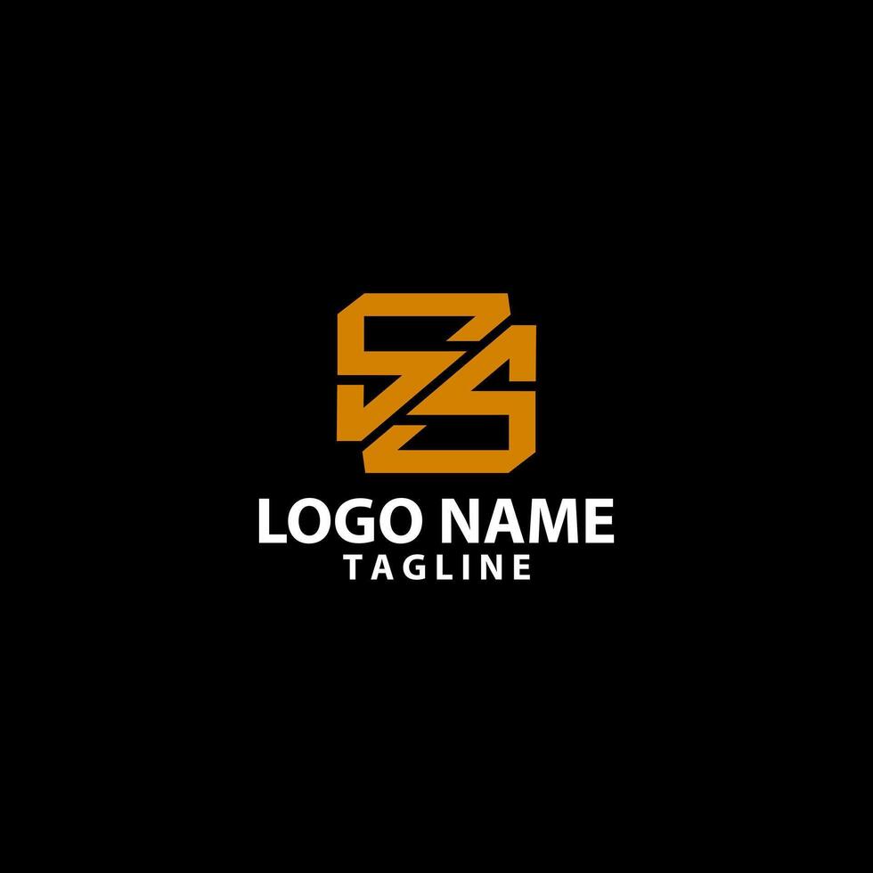 initial letter SS logo design vector