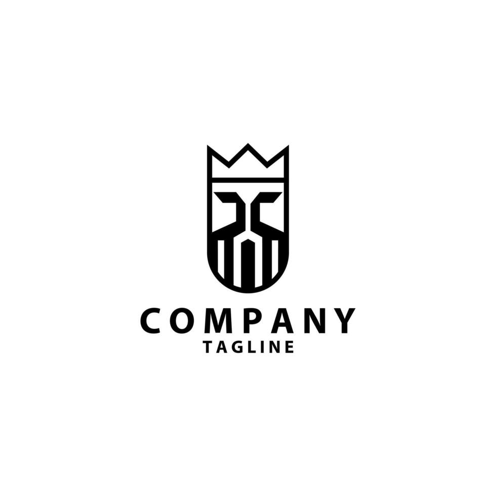 king logo design vector