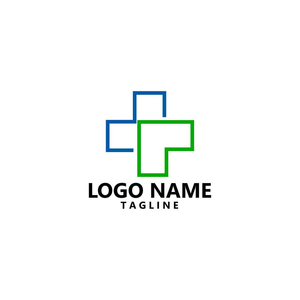 initial letter MT health logo design vector