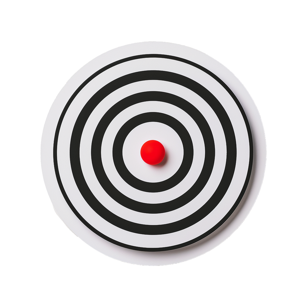 Dartboard isolated on transparent background png