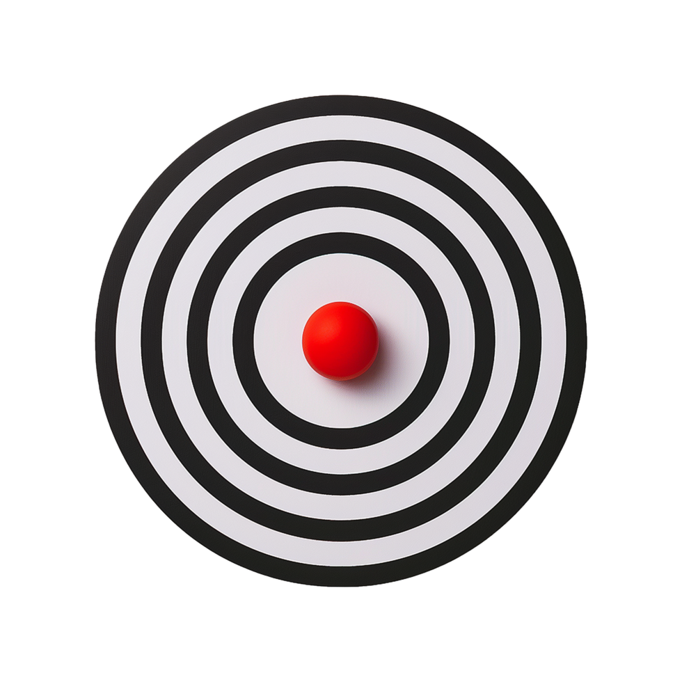 Dartboard isolated on transparent background png