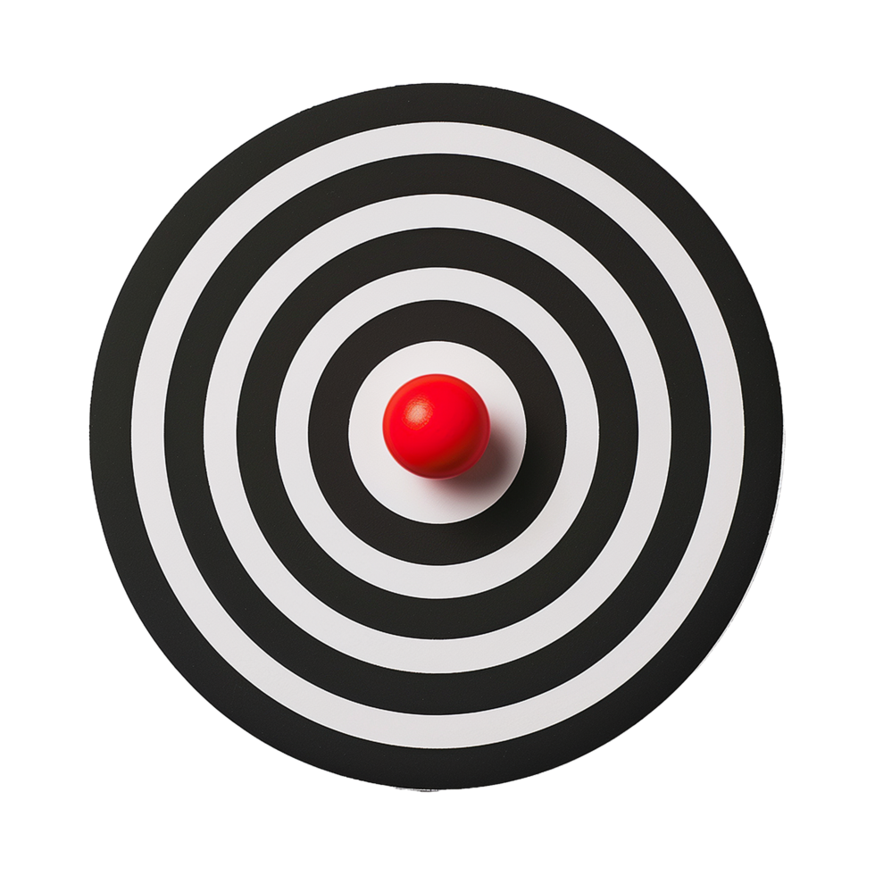 Dartboard isolated on transparent background png