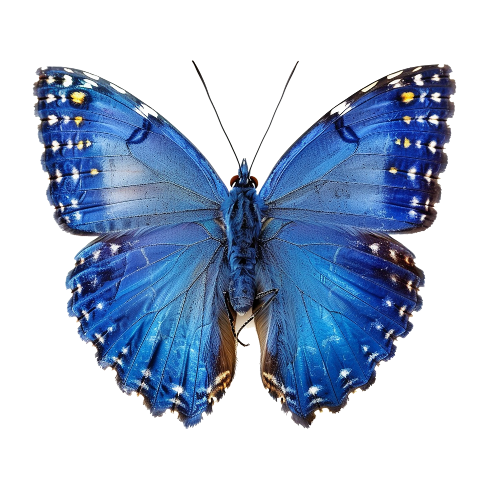 Blau Schmetterling isoliert auf transparent Hintergrund png