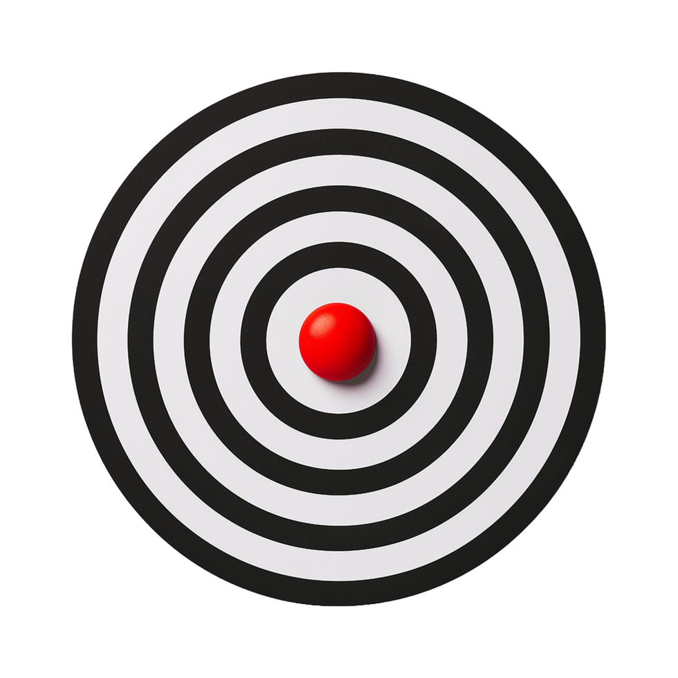 Dartboard isolated on transparent background png