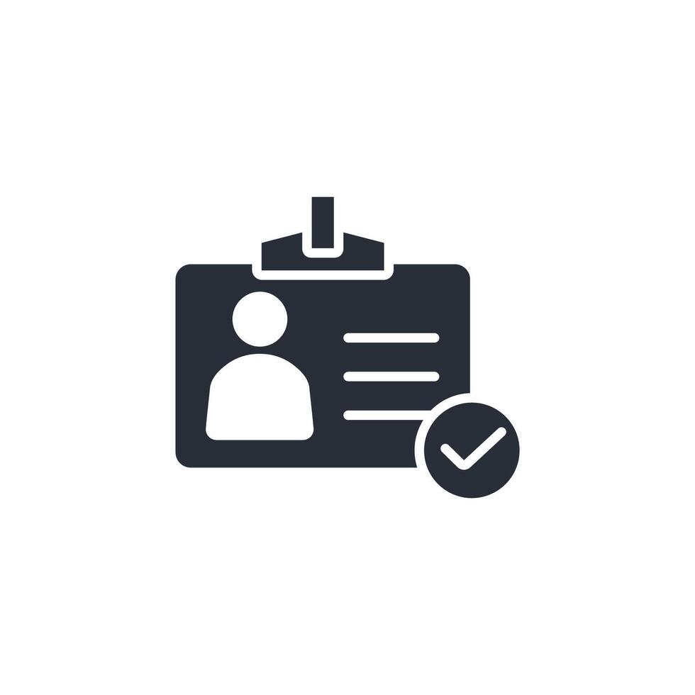 id card icon. .Editable stroke.linear style sign for use web design,logo.Symbol illustration. vector