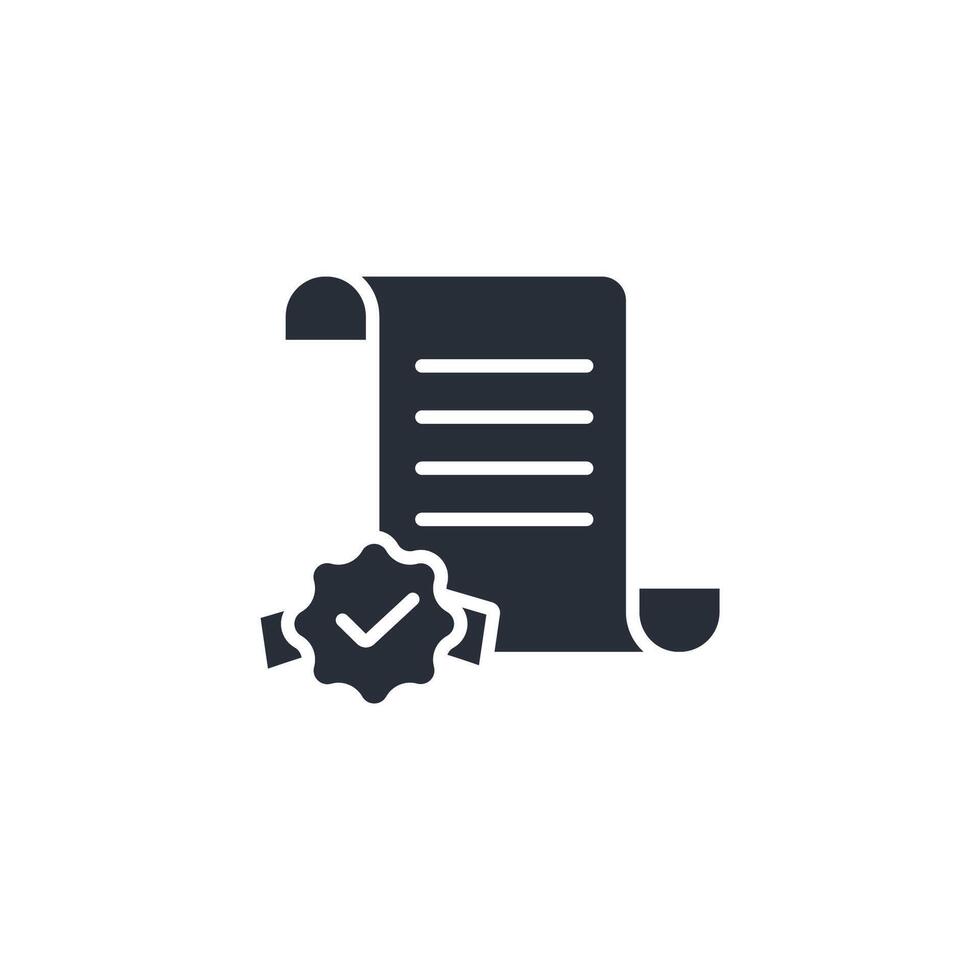 certificate icon. .Editable stroke.linear style sign for use web design,logo.Symbol illustration. vector