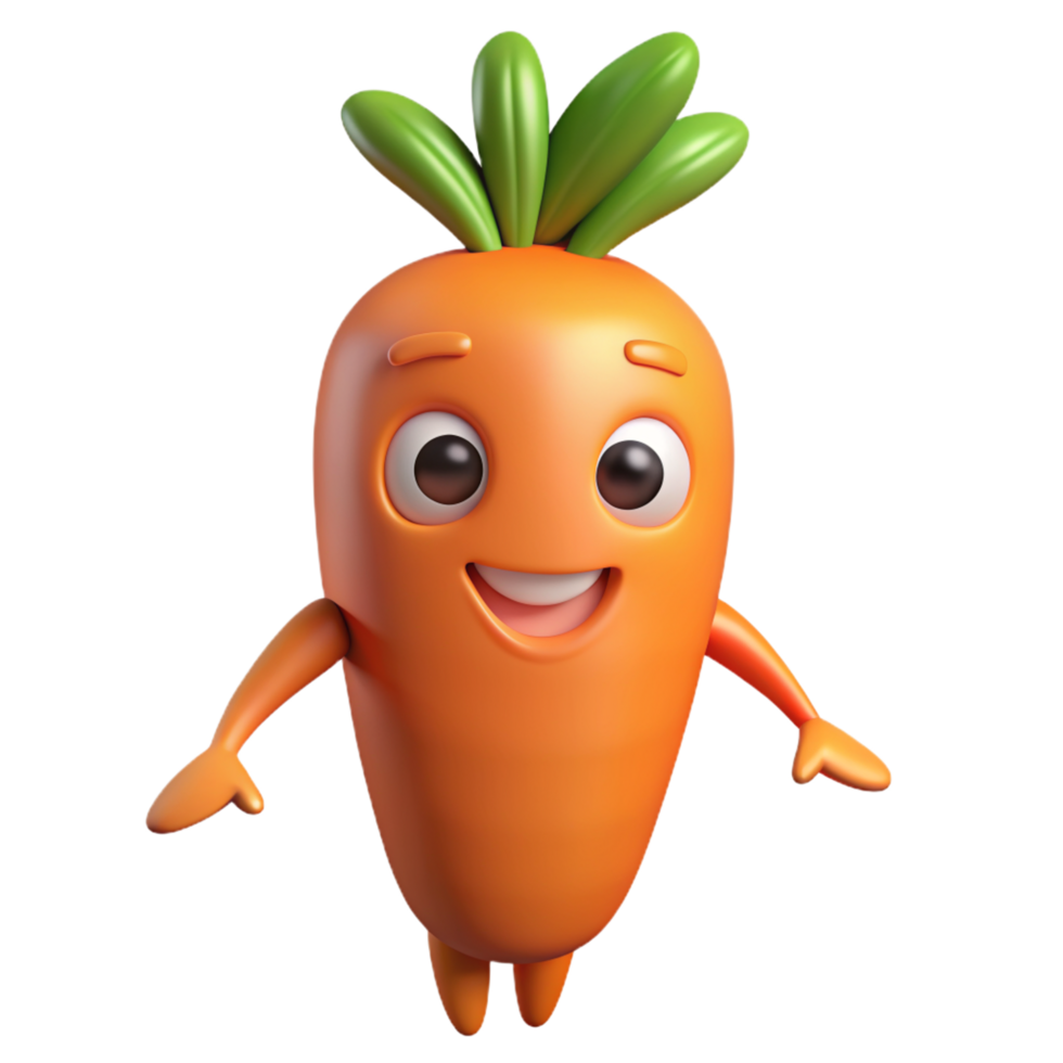 Carrot Mascot 3d Graphic png