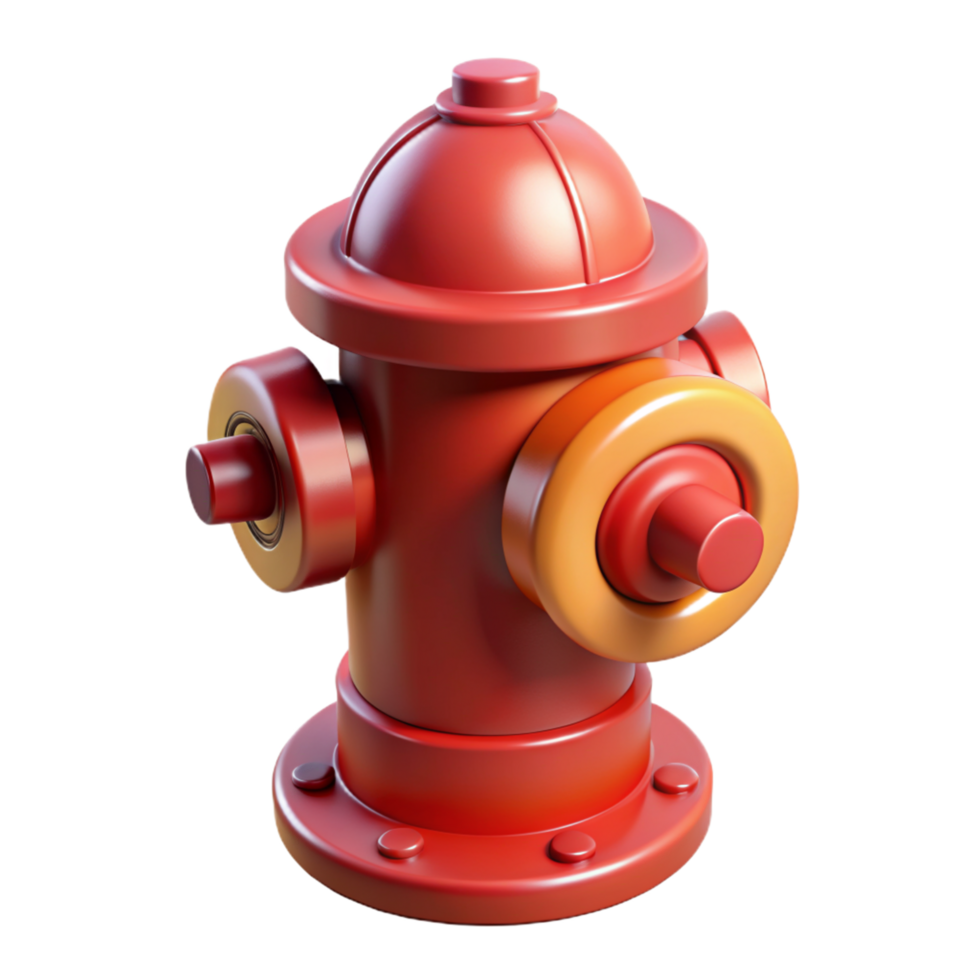 Fire Hydrant 3d Render png