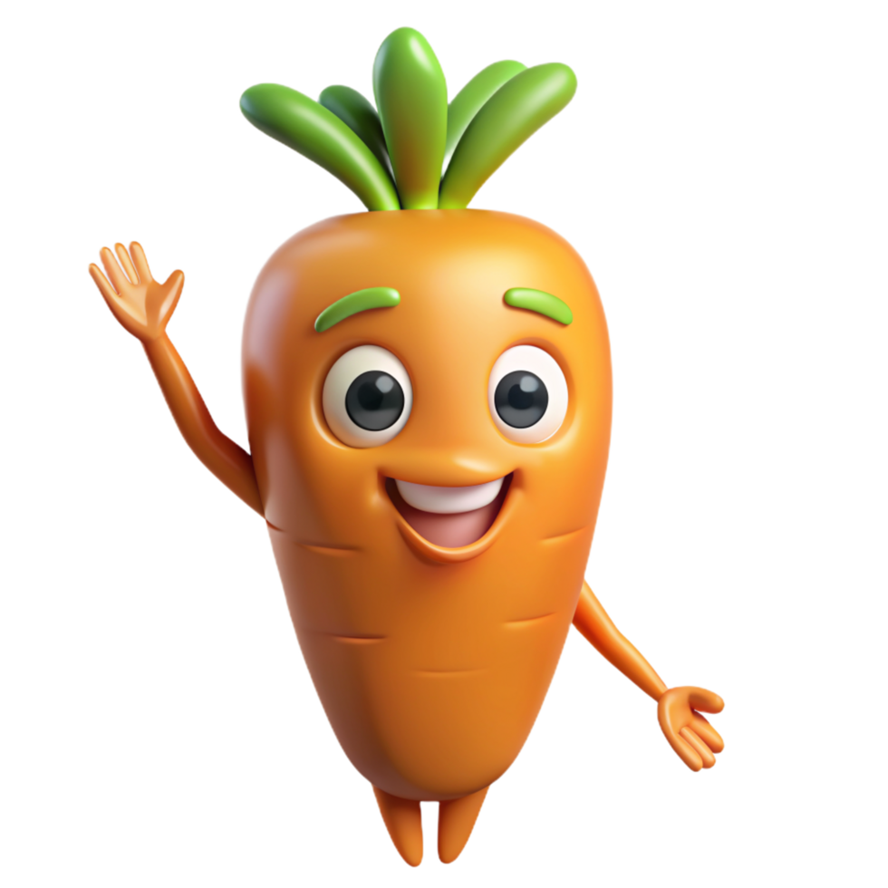 Carrot Mascot 3d Image png