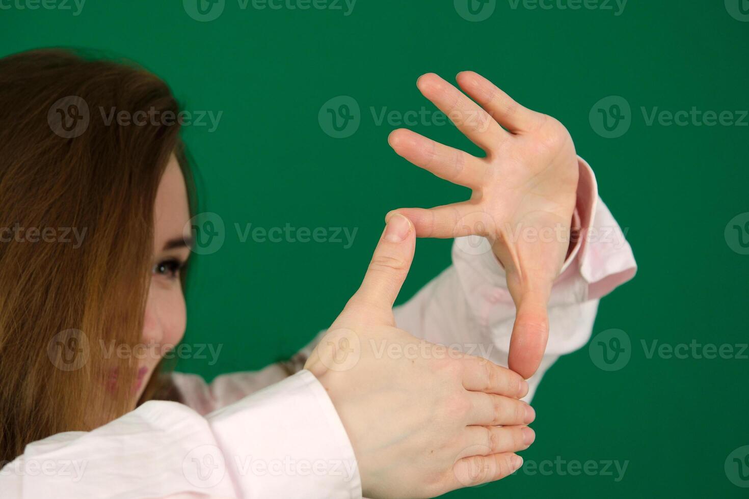 thumb up and down isolated photo