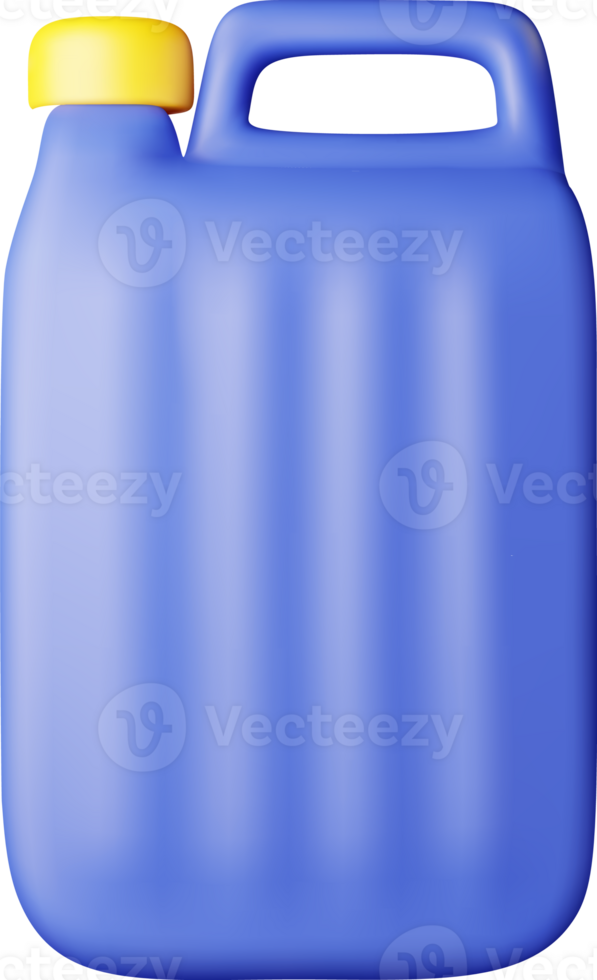 3D bottle with liquid detergent png