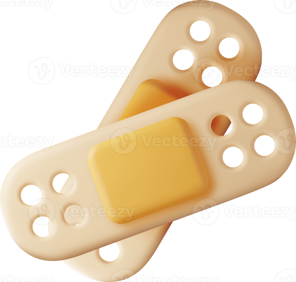 3D medical plaster icon png