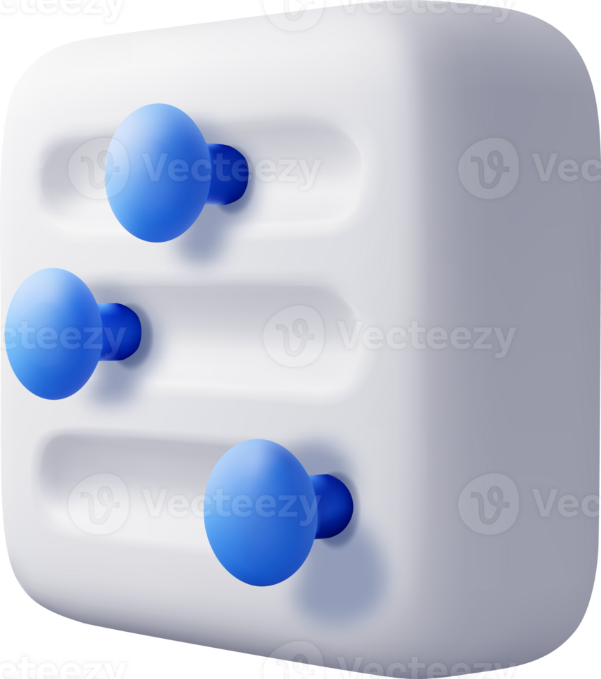 3D filter button icon png