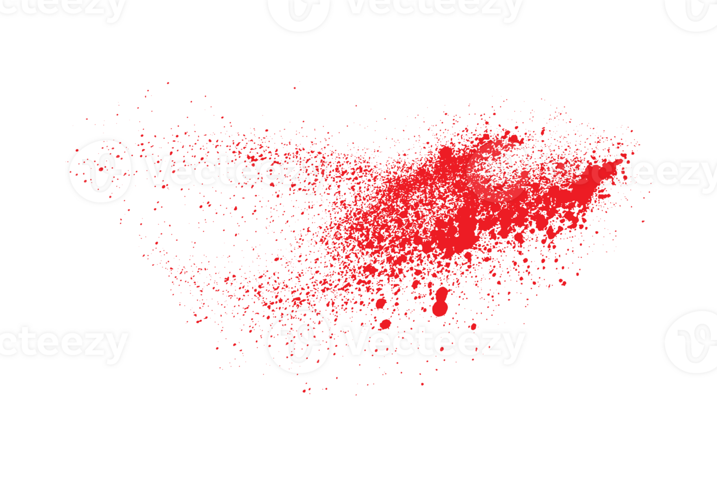 grungy red color brush stroke blood png