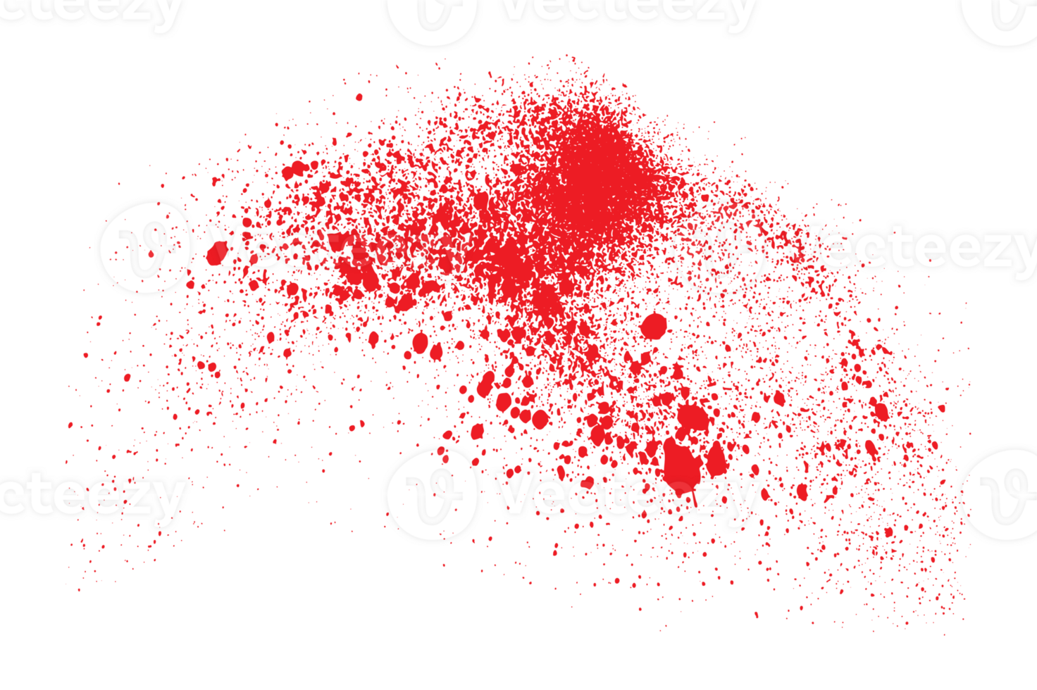 Grunge red color blood png