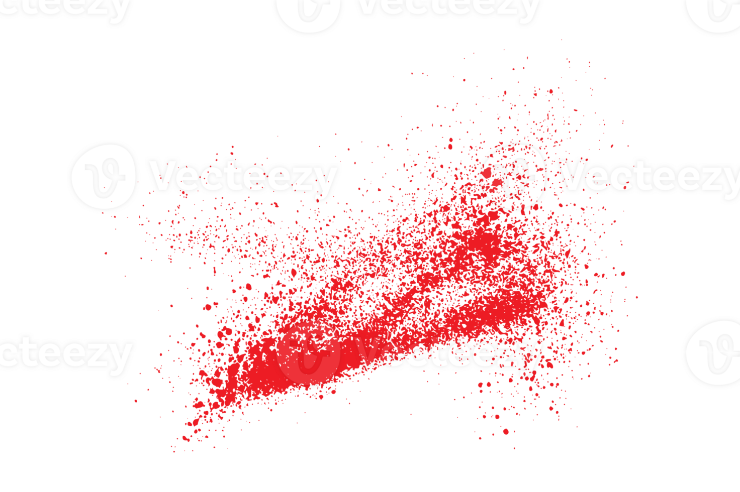 red color bloodstain brush stroke png