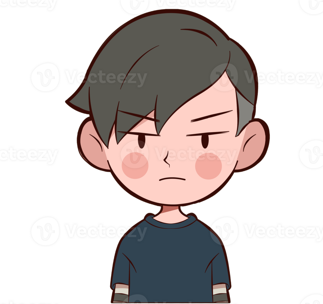 Cute Boy character profile png