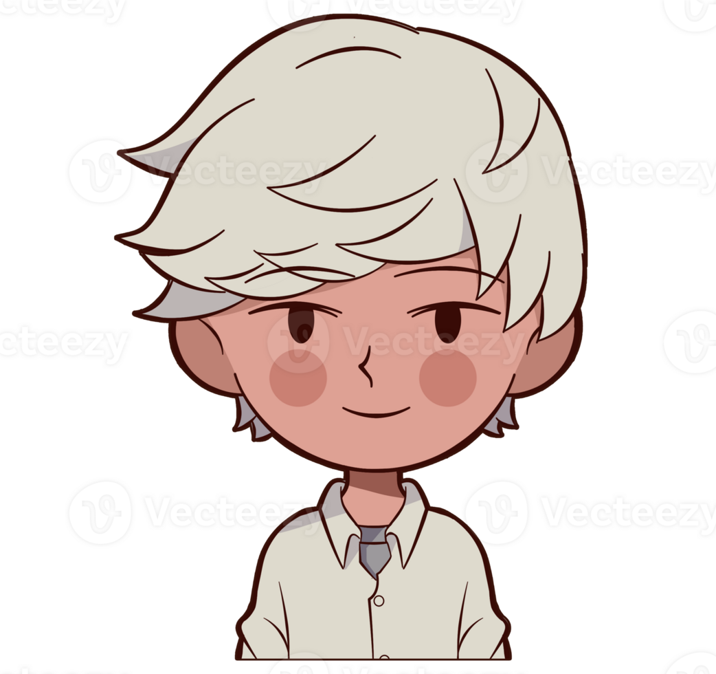 Cute Boy character profile png