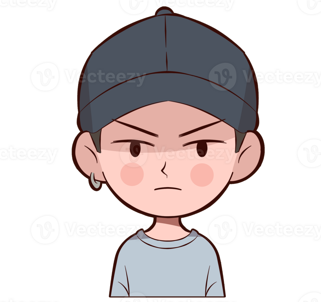 Cute Boy character profile png