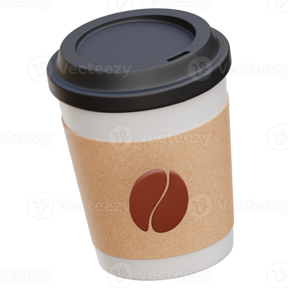 Coffee 3d Illustration png