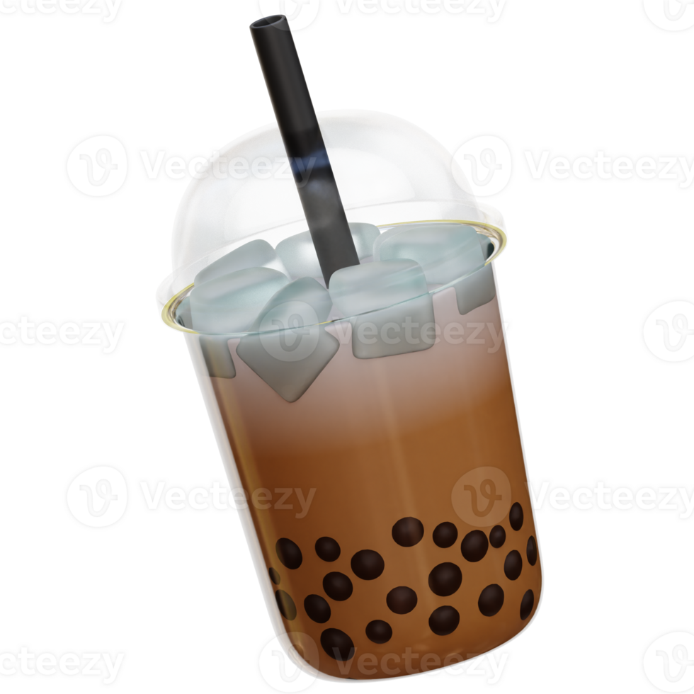 Bubble Tea 3d Illustration png