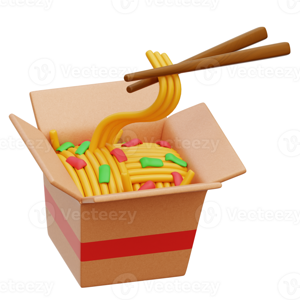 Noodle 3d Illustration png