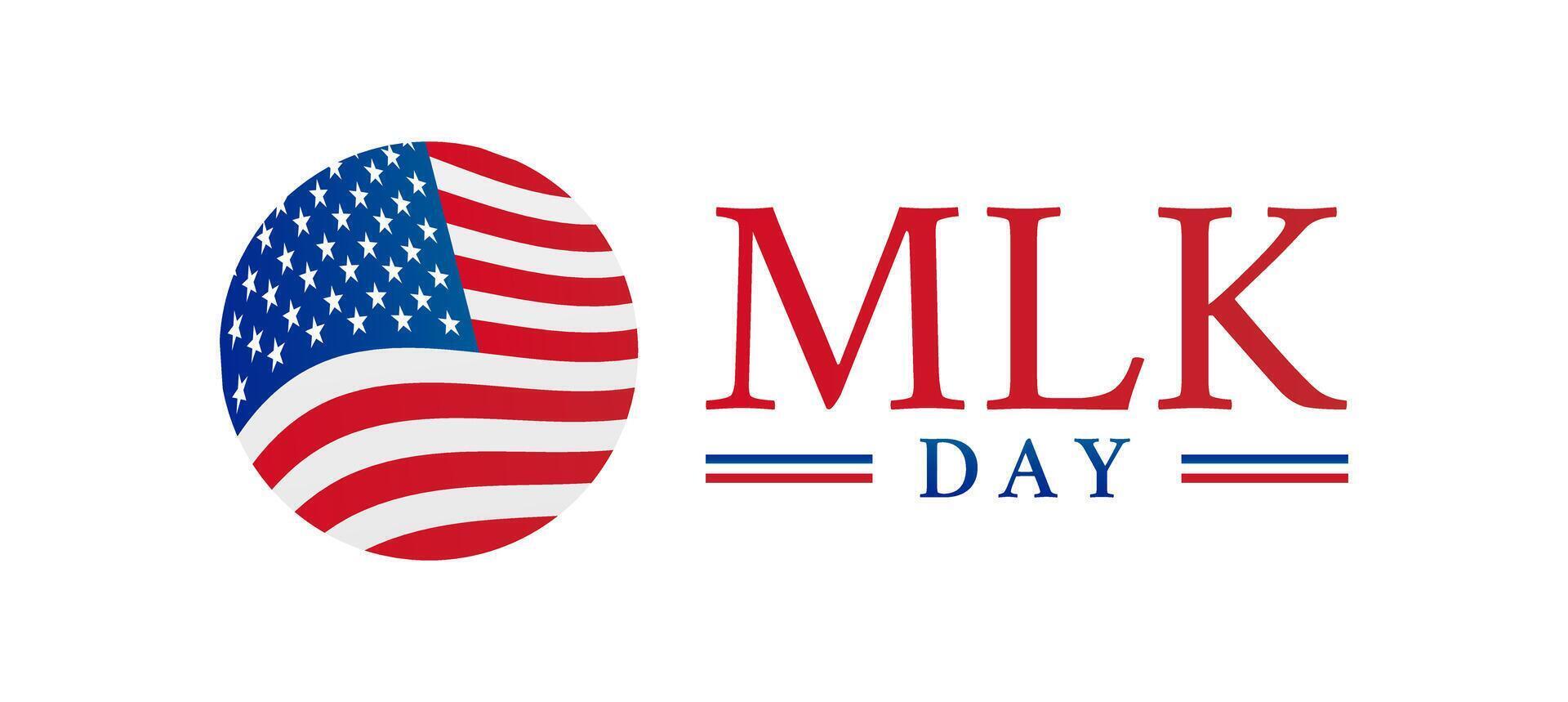 MLK Martin Luther King Jr. Day Illustration vector