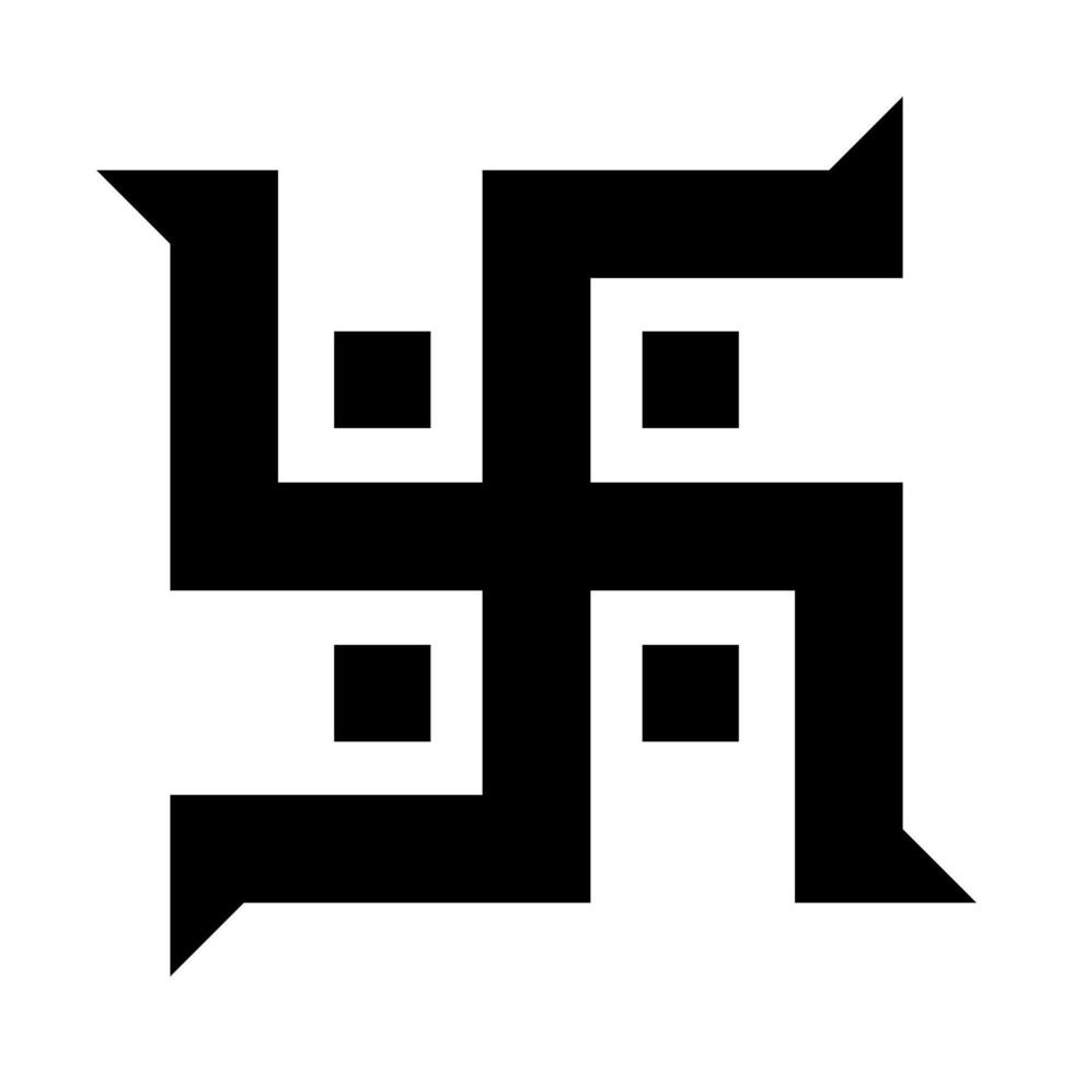 Hindu swastika icon. Hindu swastika icon. vector