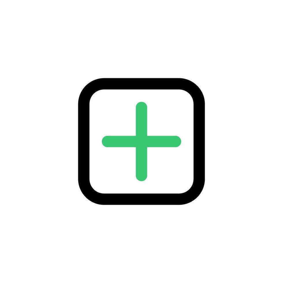 Plus icon. Add icon. vector