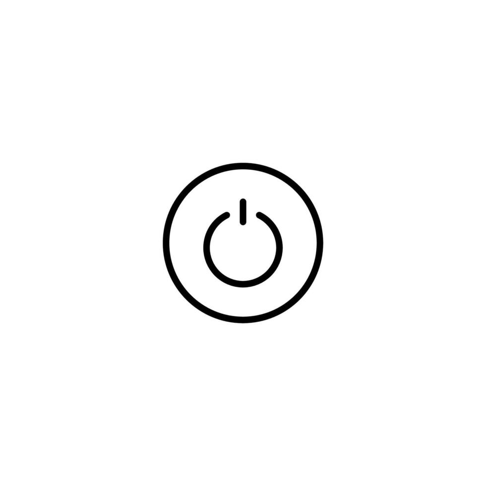 Power icon. Icon vector