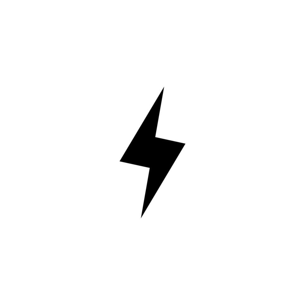 Lightning icon. thunder icon vector