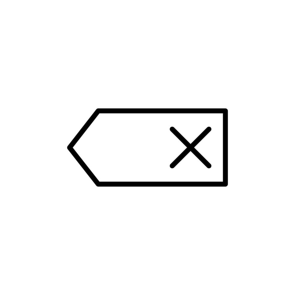 Backspace icon. Delete icon vector