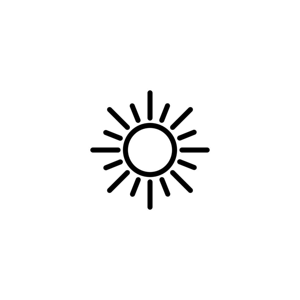 Sun icon. Day icon vector