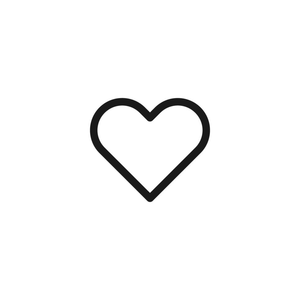 Love icon. Heart icon vector