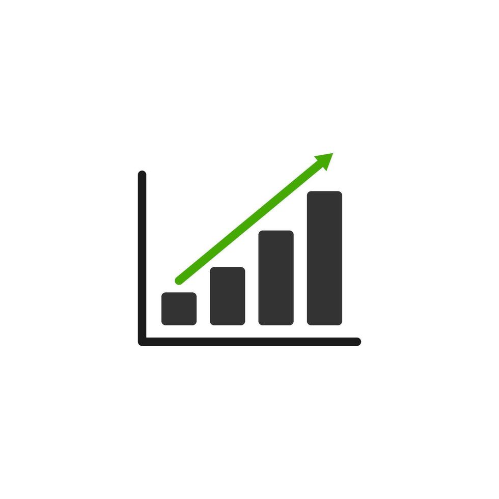 Graph icon. Chart icon. vector
