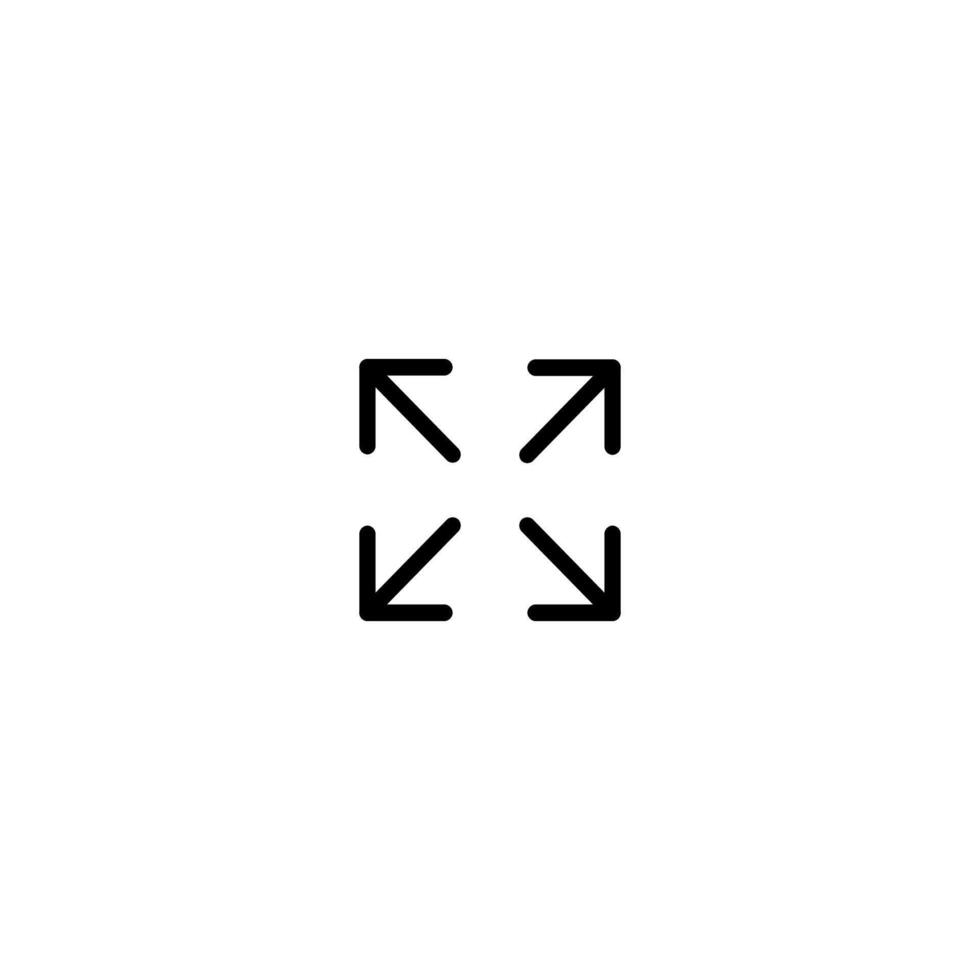 Expand icon. Full screen icon vector