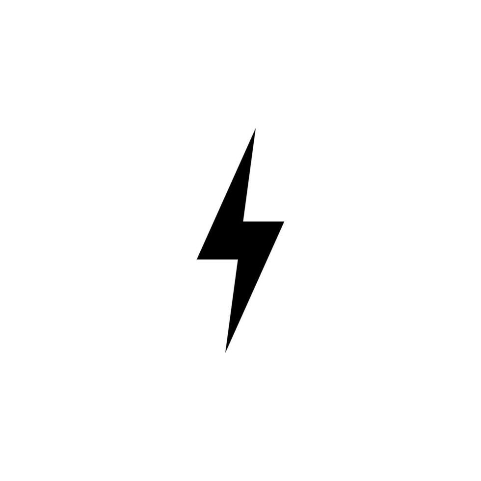 Lightning icon. Thunder icon. vector