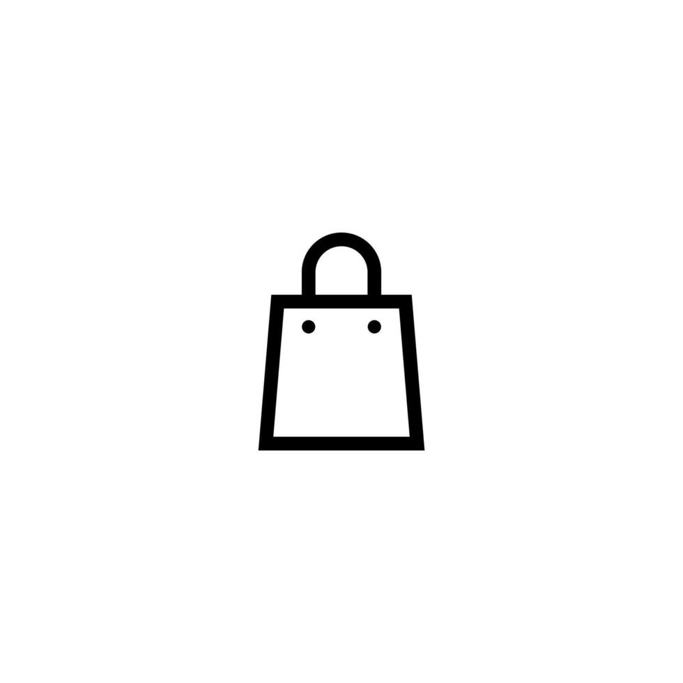 Shopping bag icon. Shopping bag vector
