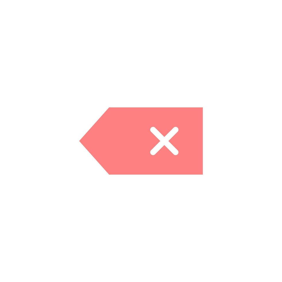 Backspace icon. Delete icon vector