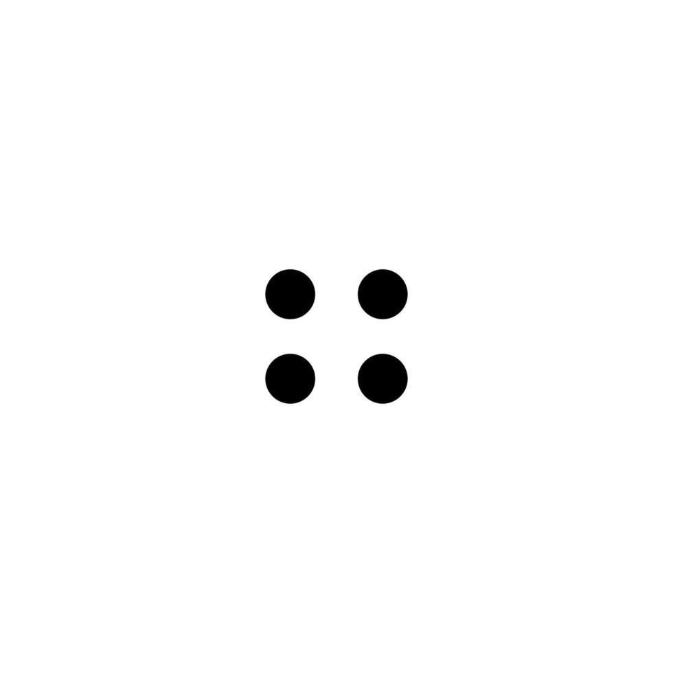 Menu icon. Dot menu icon vector