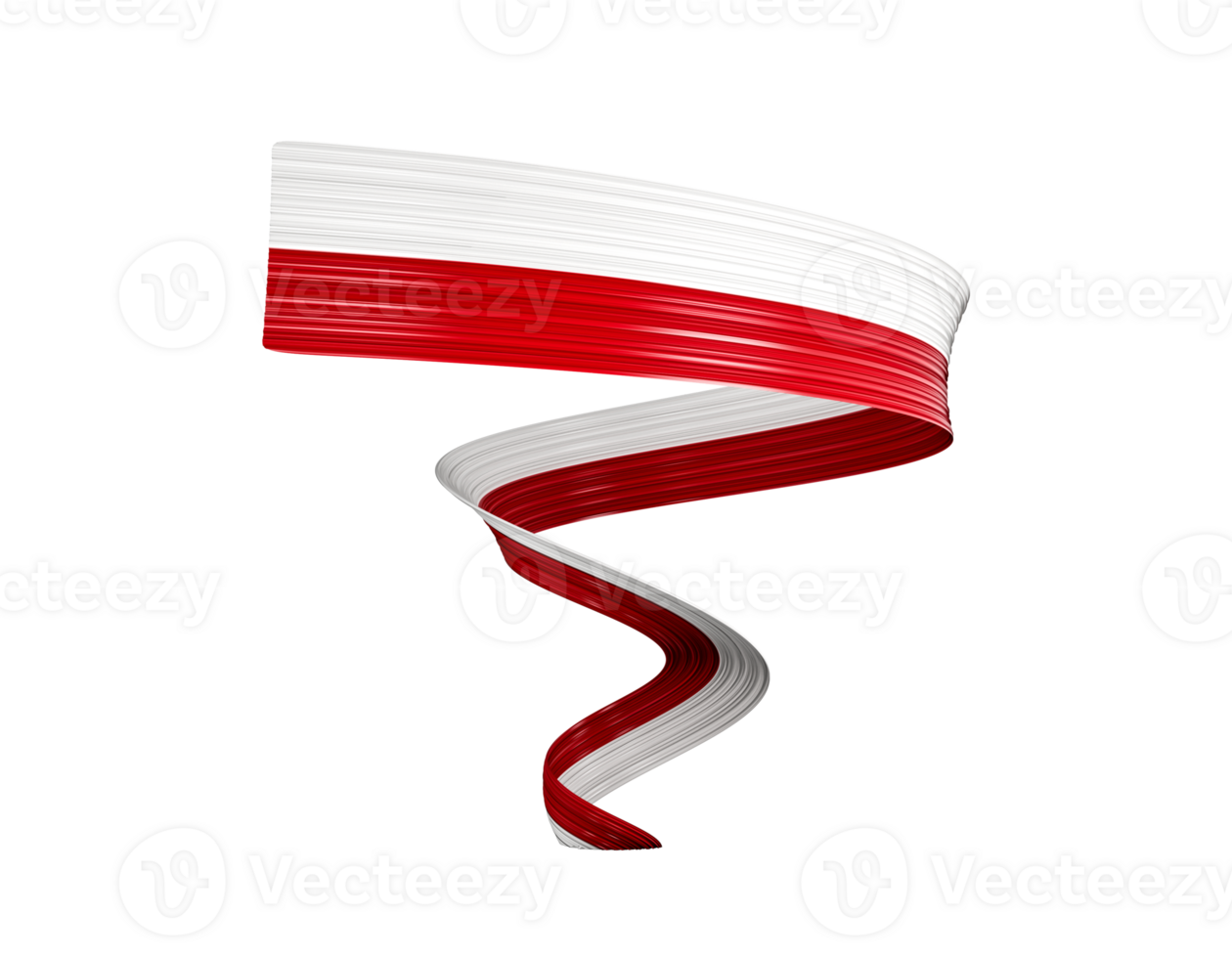 3d Flag Of Poland, 3d Shiny Waving Flag Ribbon, 3d illustration png