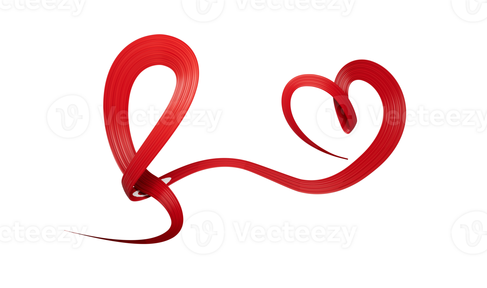 National flag of the Tunisia in the shape of a heart and the inscription I love Tunisia 3d illustration png