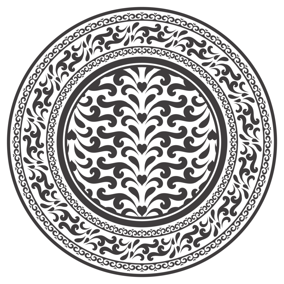 etnisk mandala. mandala blommig dekorativ cirkulär mönster. etnisk sömlös runda mönster. årgång stam- prydnad. klassisk antik lyx element. dekorativ för textil, tyg, matta, tatuering. png