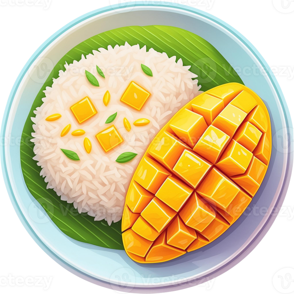 Mango Sticky Rice Thai Dessert 45984256 PNG mango-sticky-rice-thai-dessert-45984256-png