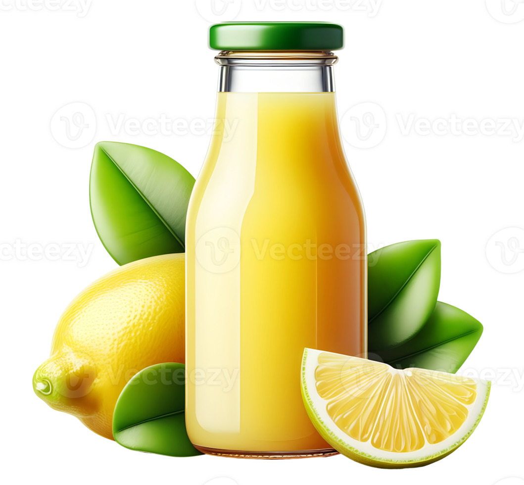 Fresh lemon juice bottle lemon juice lemon beverage lemon juice bottle transparent background lemon juice without background png